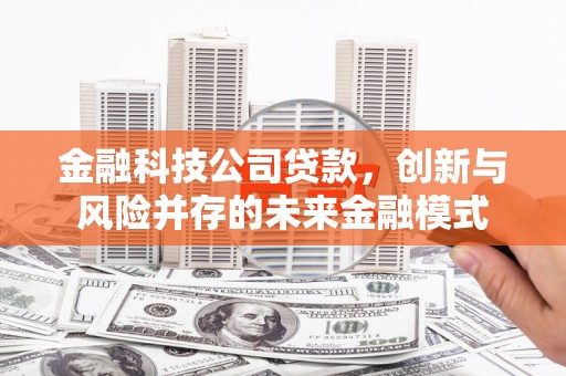 西峡金融科技公司贷款，创新与风险并存的未来金融模式