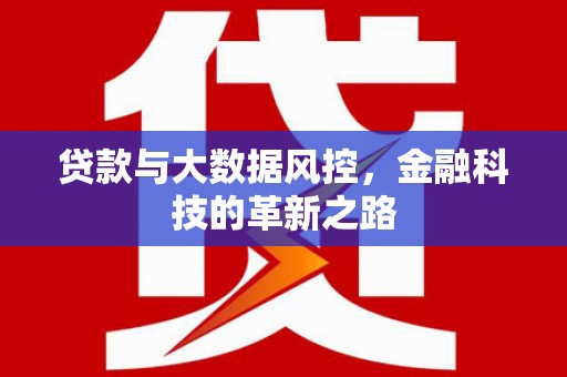长滨贷款与大数据风控，金融科技的革新之路