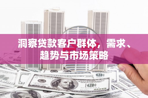 双柏洞察贷款客户群体，需求、趋势与市场策略
