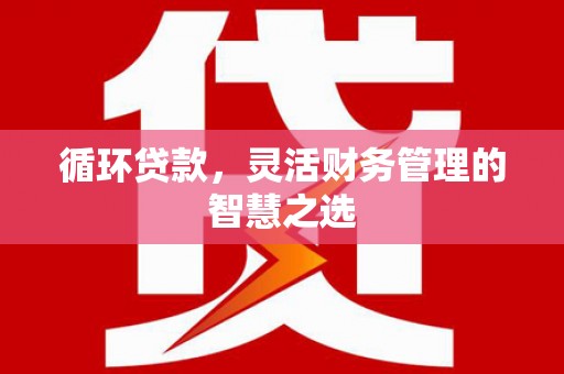 旬阳循环贷款，灵活财务管理的智慧之选