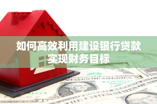 士林如何高效利用建设银行贷款实现财务目标
