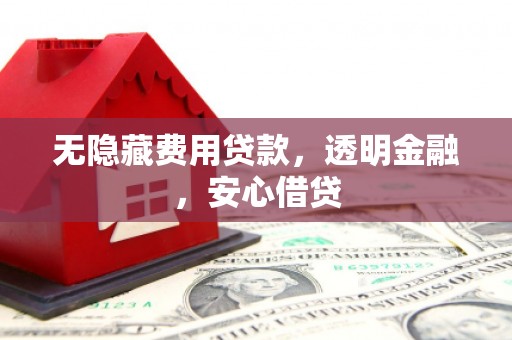界首无隐藏费用贷款，透明金融，安心借贷