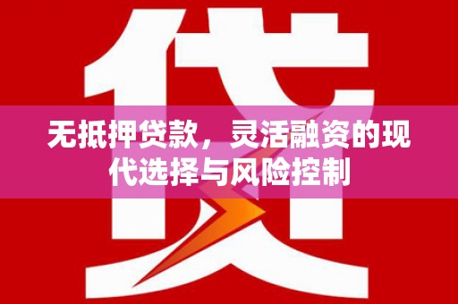 察布查尔锡伯无抵押贷款，灵活融资的现代选择与风险控制