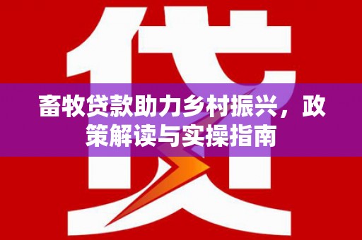 竹南畜牧贷款助力乡村振兴，政策解读与实操指南