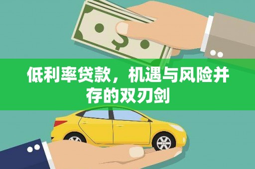 云浮低利率贷款，机遇与风险并存的双刃剑