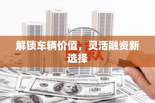 振兴解锁车辆价值，灵活融资新选择