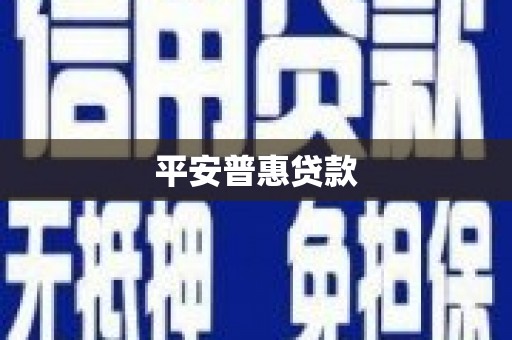 澄城平安普惠贷款